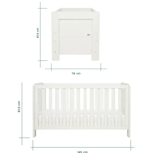 Tutti Bambini Alba Cot Bed White