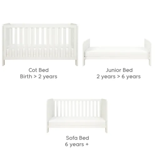 Tutti Bambini Alba Cot Bed White