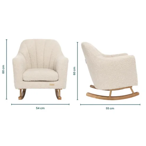 Tutti Bambini Boucle Mushroom Rocking Chair Jonah Mini Me