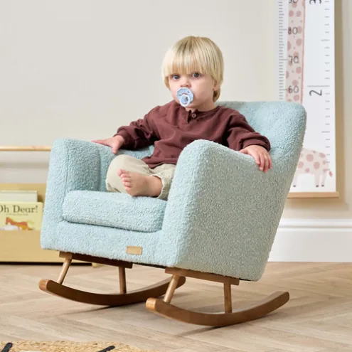 Tutti Bambini Boucle Ocean Stone Rocking Chair Jonah Mini Me