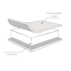 Tutti Bambini Dove Grey Cot Bed with Cot Top Changer and Mattress Rio
