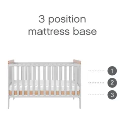 Tutti Bambini Honey Oak Cot Bed with Chest Changer Rio