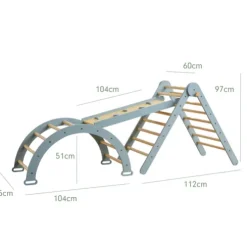 Tutti Bambini 3 in 1 Ocean Stone Climbing Frame Scala Pikler