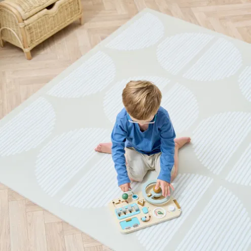Tutti Bambini Orbital Oatmeal Expandable Playmat Infinity