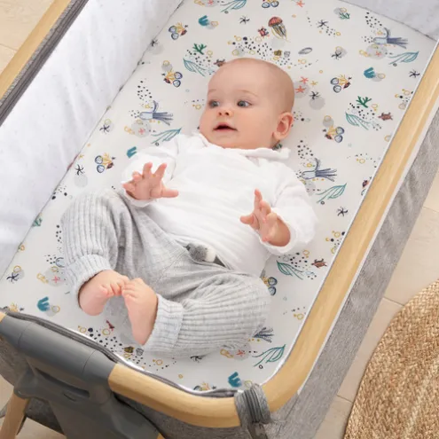 Tutti Bambini Our Planet Bedside Crib Fitted Sheets 2 Pack