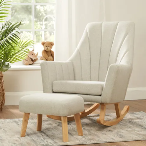 Tutti Bambini Pebble Rocking Chair with Foot Stool Jonah