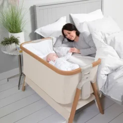 Tutti Bambini Walnut Bedside Crib CoZee