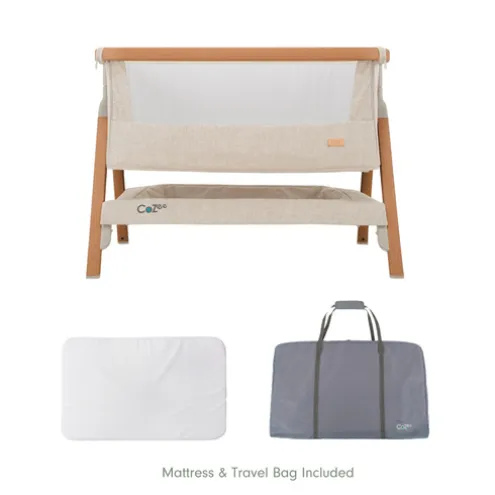 Tutti Bambini Walnut Bedside Crib CoZee
