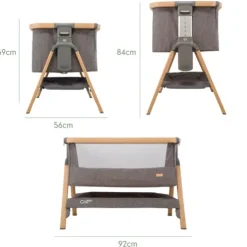 Tutti Bambini Walnut Bedside Crib CoZee