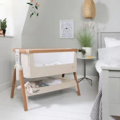 Tutti Bambini Walnut Bedside Crib CoZee