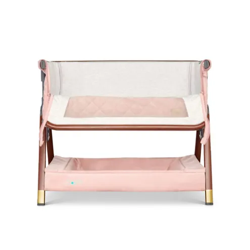 Tutti Bambini Walnut Blush Toy Crib CoZee Luxe Mini Me