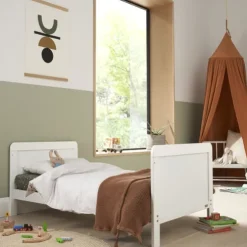 Tutti Bambini White Cot Bed with Chest Changer Rio