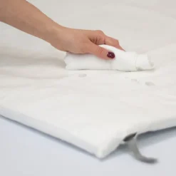 Tutti Bambini White Waterproof Fitted Sheet CoZee