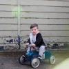 Vilac Petrol Blue Metal Car Ride On