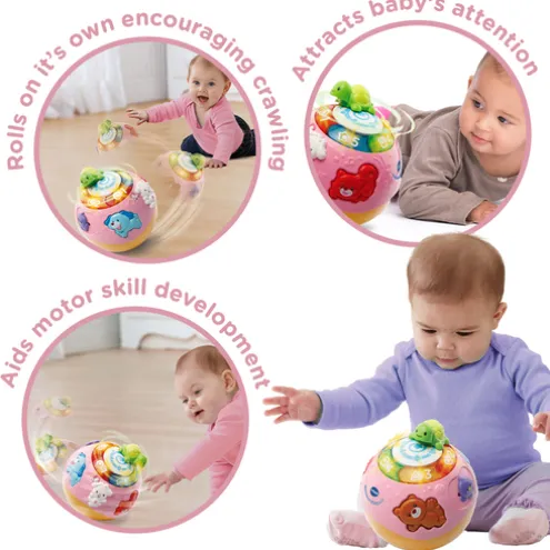 VTech Baby Crawl & Learn Bright Lights Ball Pink