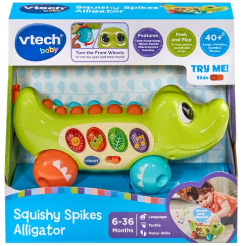 VTech Baby Squishy Spikes Alligator Learning Toy