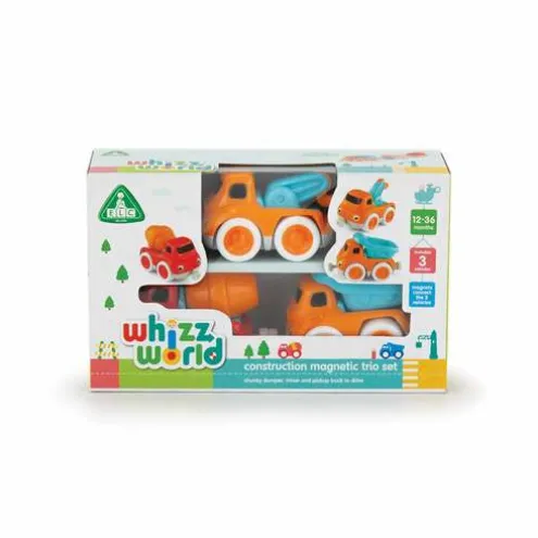 Whizz World Construction Vehicle Magnetic Trio Set