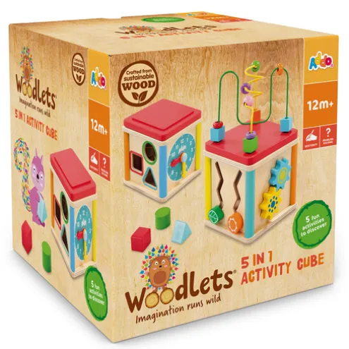 Woodlets 5 in 1 Activity Cube