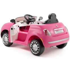 Xootz Fiat 500 Car Electric 6V Ride On Pink