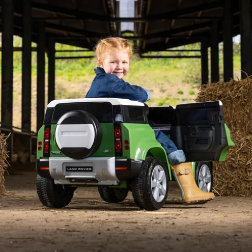 Xootz Land Rover Defender Car Electric Ride On Green
