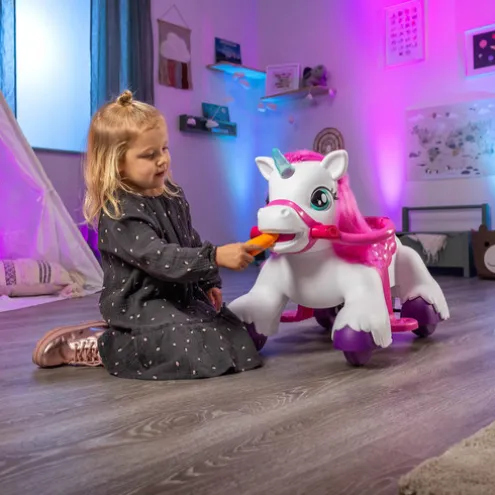 Xootz Magical Unicorn Electric Ride On White