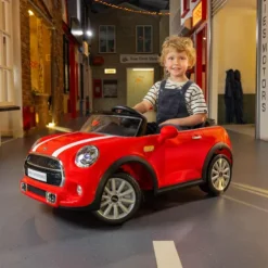 Xootz Mini Cooper Convertible Car Electric Ride On Red